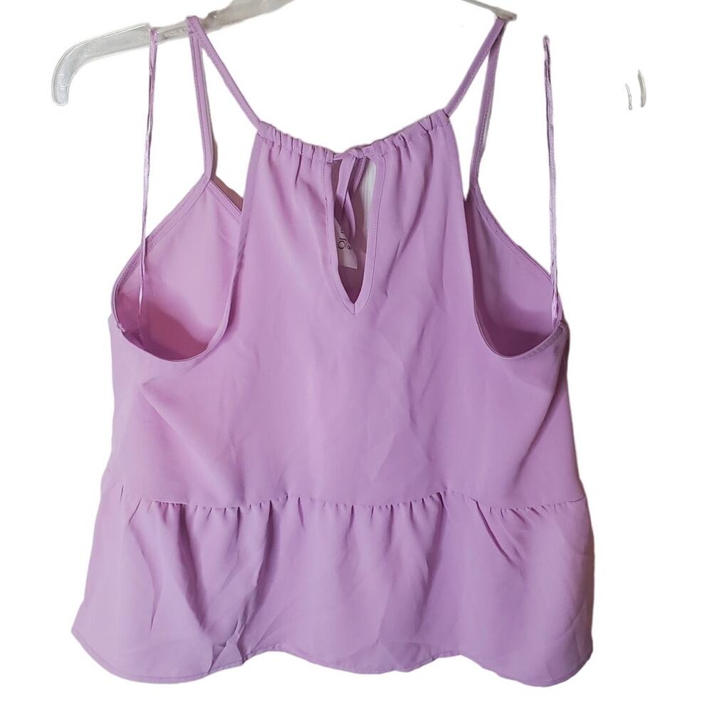 Olive and Oak Ultra Pink Strappy Tank with Ruffle Bottom, NWT, Small - Picture 3 of 6